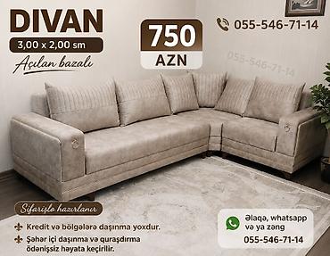 Künc divan, Qonaq otağı üçün, Parça, Bazalı, Açılan lalafo.az -da Künc divan, Qonaq otağı üçün, Parça, Bazalı, Açılan