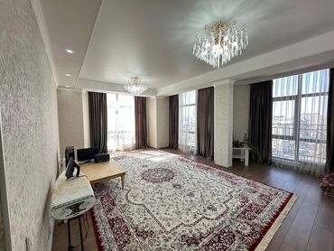 квартира берилет манас: 4 бөлмө, 136 кв. м, Элитка, 12 кабат, Евроремонт