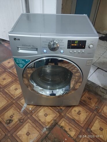 tikiş maşını ustası: Paltaryuyan maşın LG, 6 kq, İşlənmiş, Avtomat, Qurutma var, Kredit yoxdur, Ünvandan götürmə