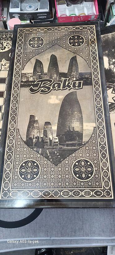 Nərdlər: Taxta nərd–şahmat dəsti - Material: cilalanmış təbii ağac - 2-si — 9