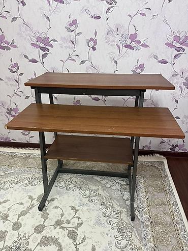Компьютерный стол, Б/у, С полками