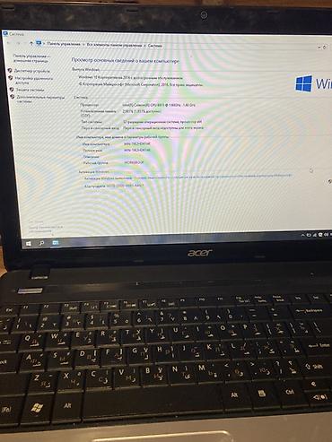 Acer ноутбук 15.6" Характеристики: - Экран: 15.6", матовая панель. -