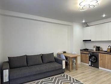 Посуточная аренда квартир: Студия с современным ремонтом и полной меблировкой. Планировка и — 2