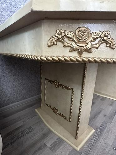 Masalar: Klassik üslubda yemək otağı masası - Material: MDF/taxta əsaslı — 1