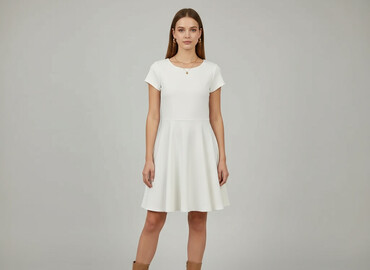 sukienki z krótkim rękawem eleganckie: Women`s dress, size S