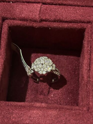 Üzüklər: Nişan, Üzük, Ağ qızıl, 750 Əyar, Brilyant, 1.01-1.50 Karat — 7