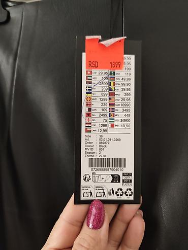 crivit papuce: AMISU suknja od eko kože – crna, olovka kroj, midi dužina. Detalji: - — 3