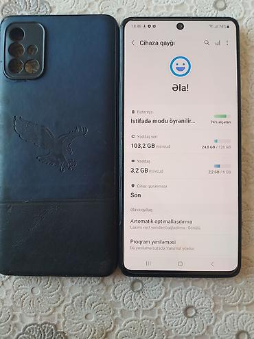 samsung 05: Samsung Galaxy A71, 128 GB, rəng - Mavi, İki sim kartlı — 5