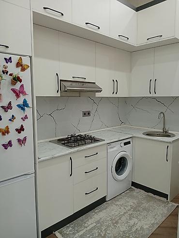Ev üçün mebel: Ağ rəngdə müasir mətbəx mebeli dəsti yenidi 5 aydl qurasdrllb - L — 2
