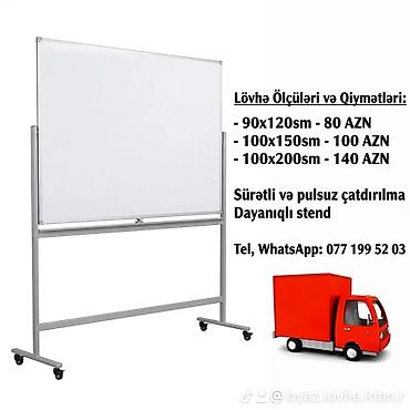Lövhələr: Maqnitli, Lövhə, 70 x 50 sm, Pulsuz çatdırılma — 15