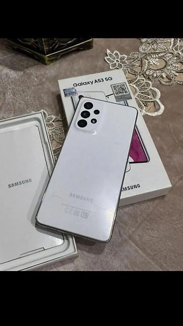 yeni whatsapp plus: Samsung Galaxy A53, 256 GB, rəng - Ağ, Barmaq izi — 1