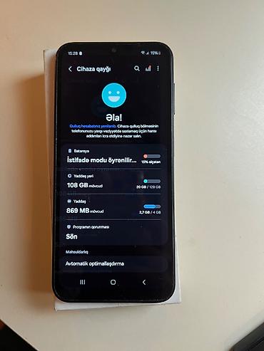 samsunq a21: Samsung Galaxy A14, 128 GB, rəng - Qara, Sensor, Face ID — 3
