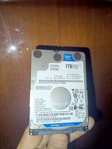 usb hard disk satilir: Daxili Sərt disk (HDD) Western Digital (WD), 1 TB, 5400 RPM, 2.5", İşlənmiş