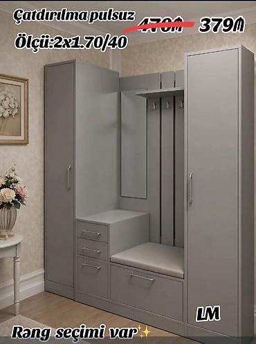 kitab refi mebel: Dəhliz üçün çoxfunksiyalı giriş mebeli dəsti - Ölçü: 2 x 1.70 / 40 - — 1