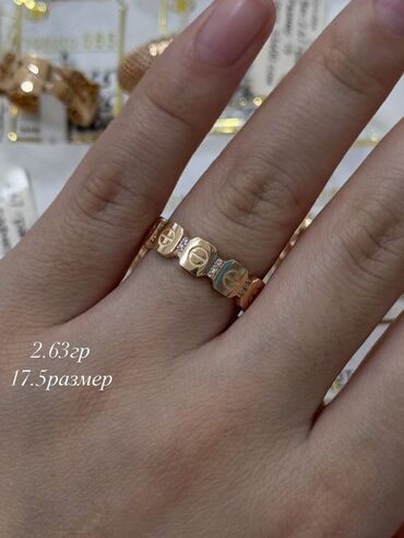 Кольца: Кольцо, Коктейльное, Проба 585, Женские, Без вставки, Новый — 4