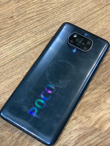 телефон ховей: Poco X3 NFC, Б/у, 128 ГБ, цвет - Синий, 1 SIM