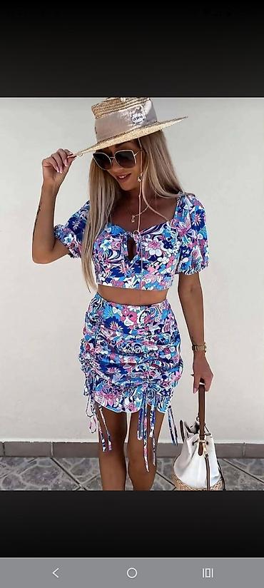 ps kombinezoni: Elegantni ženski kompleti 1) Komplet pantalone + bluza sa draperijom — 9