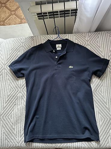 Мужская футболка, L, Lacoste, Новый, цвет - Синий, Самовывоз, Платная доставка