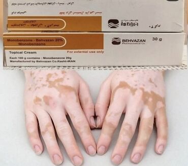 Arıqlamaq üçün vasitələr: Məhsul: Monobenzone – Behvazan 20% (topikal krem) Həcm: 30 q