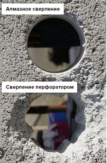 бурение стен: Алмазное бурение отверстий в бетоне, железобетоне, кирпиче и камне. - — 6