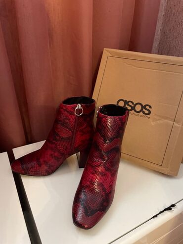 Полусапоги, Asos, Размер: 38.5, цвет - Оранжевый, Новый