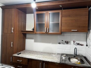 уголок кухню: Кухонный гарнитур из ЛДСП в тёплом оттенке «орех» Комплектация: -