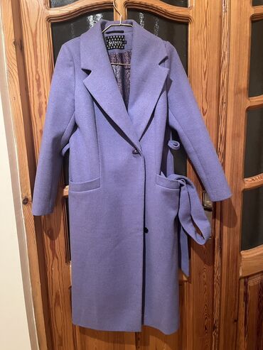 палто: Пальто XL (EU 42), цвет - Сиреневый