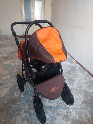 Коляски: Коляска, цвет - Желтый, Б/у — 5