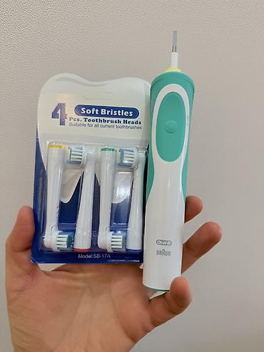 зубы мудрости: Электрическая зубная щетка Oral-B Ультразвуковая, Новый — 2