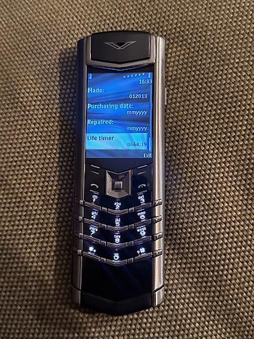 telf: Vertu Signature Touch, 4 GB, rəng - Gümüşü, Düyməli — 6