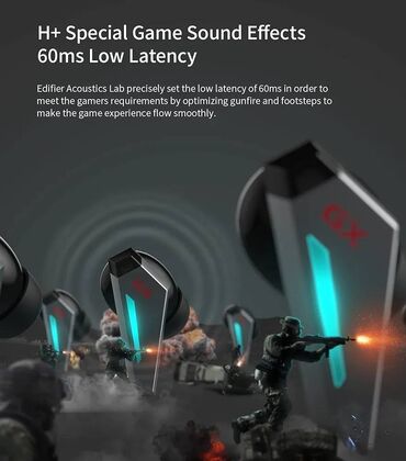 Qulaqcıqlar: GX07 True Wireless Gaming Earbuds with ANC Xüsusi tənzimlənmiş H+ səs — 6