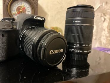 фотоаппарат canon цифровой: Foto aparat Canon 650D EOS Canon EFS 55-250mm Canon EFS18-55 MM Çanta