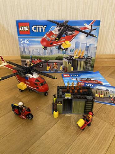 вертолет игрушка: Лего пожарный вертолет 2200 сом . Остальные наборы по 2100 сом