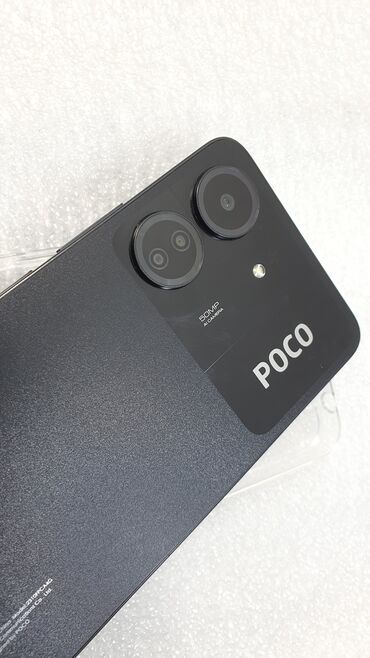 сотовые телефоны: Poco C65, Колдонулган, 256 ГБ, түсү - Кара, 2 SIM