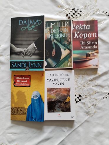 Bədii ədəbiyyat: Kitablar Kitablar yeni kimidir. Təmizdir. Hər biri 2 manat. Tək tək
