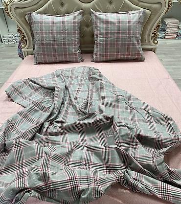 Комплекты постельного белья: Комплект постельного 100% хлопок фланель белья с уникальным узором — 2