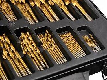 Burgije: Set spiralnih burgija u koferu – višedeljni komplet - Veliki komplet — 10