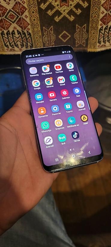 samsung s8 plus plata: Samsung Galaxy S8, 64 GB, Simsiz şarj — 1