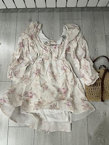 made: Повседневное платье, Made in KG, Лето, Короткая модель, Крестьянка, S — 4