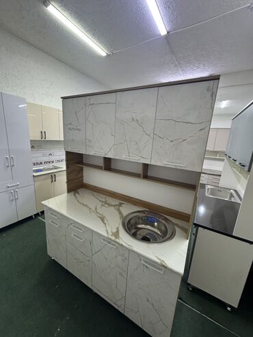 Кухонные гарнитуры: Кухонный гарнитур, Новый, В рассрочку, МДФ, Бесплатная доставка — 17