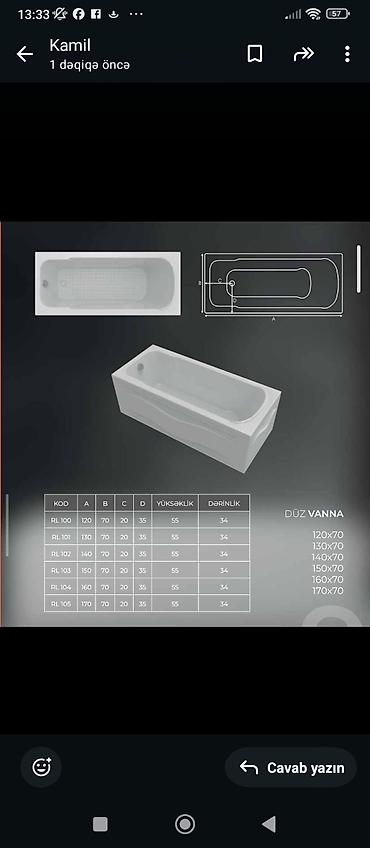 Duş poddonları: Oval vannalar və oval duşaltılar Məhsul təsviri: - Künc üçün nəzərdə — 12