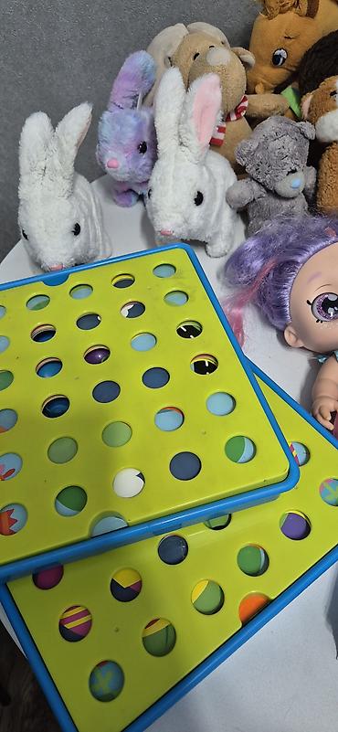 Оюнчуктар: Набор игрушек цена 1000 сом: мягкие игрушки, 2 набора мозаики,2 набора — 2
