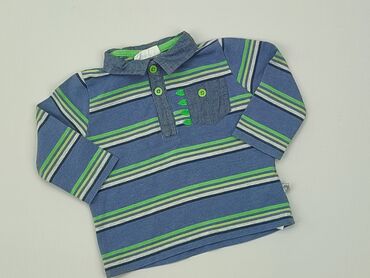 bluzka dla chłopca w kropki: Bluzka, Coccodrillo, 6-9 m, stan - Dobry