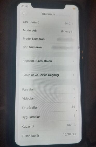 iphone 11 ekranı: IPhone 11, 64 GB, Qırıq