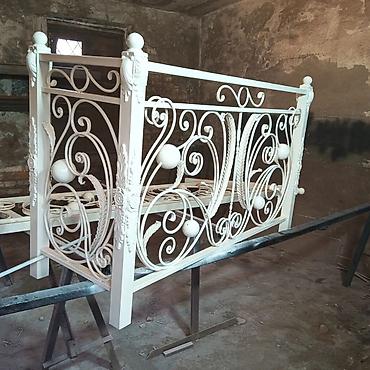 Готовые перила: Готовые перила, Материал: Кованное железо, Для крыльца — 28