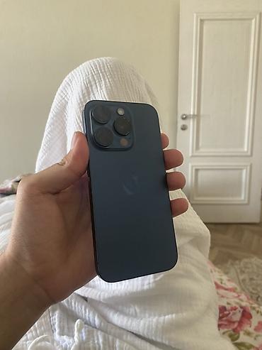 ipone 9: IPhone 15 Pro, Б/у, 128 ГБ, Blue Titanium, 89 % — 2