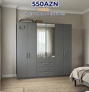 Ev üçün mebel: G_1 model dolab Ölçülər: Dərinlik 47 sm × Hündürlük 200 sm × En 240 — 1
