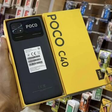телефон поко 5: Poco C40, Б/у, 64 ГБ, цвет - Черный, 2 SIM