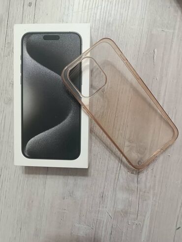 режим 13 с: IPhone 15 Pro Max, Б/у, 256 ГБ, Black Titanium, Зарядное устройство, Чехол, Кабель, 98 %