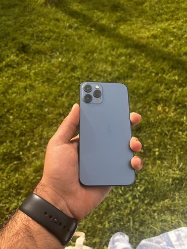 Apple iPhone: IPhone 12 Pro, 128 GB, Pacific Blue, Face ID